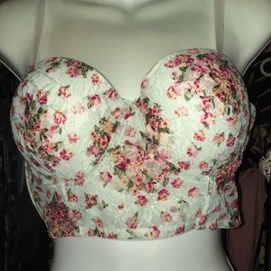Gorgeous mint floral bralette